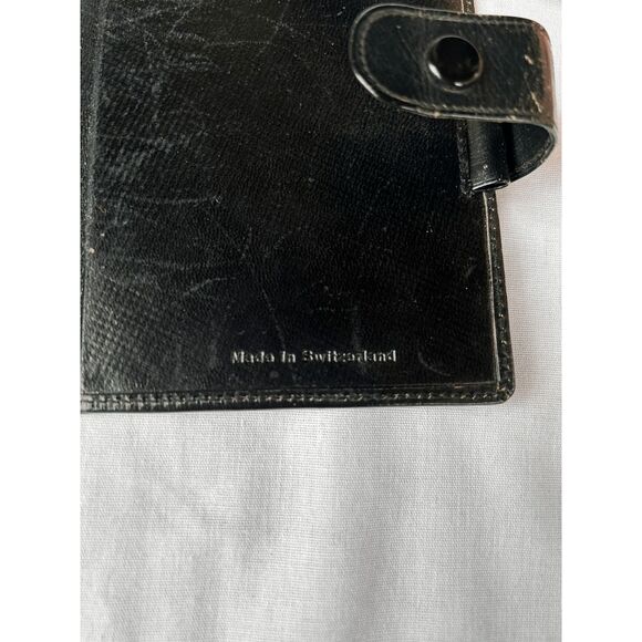 Vintage Leather Playing Card Case, Black, Two Deck Case, Cards Included - Picture 2 of 6